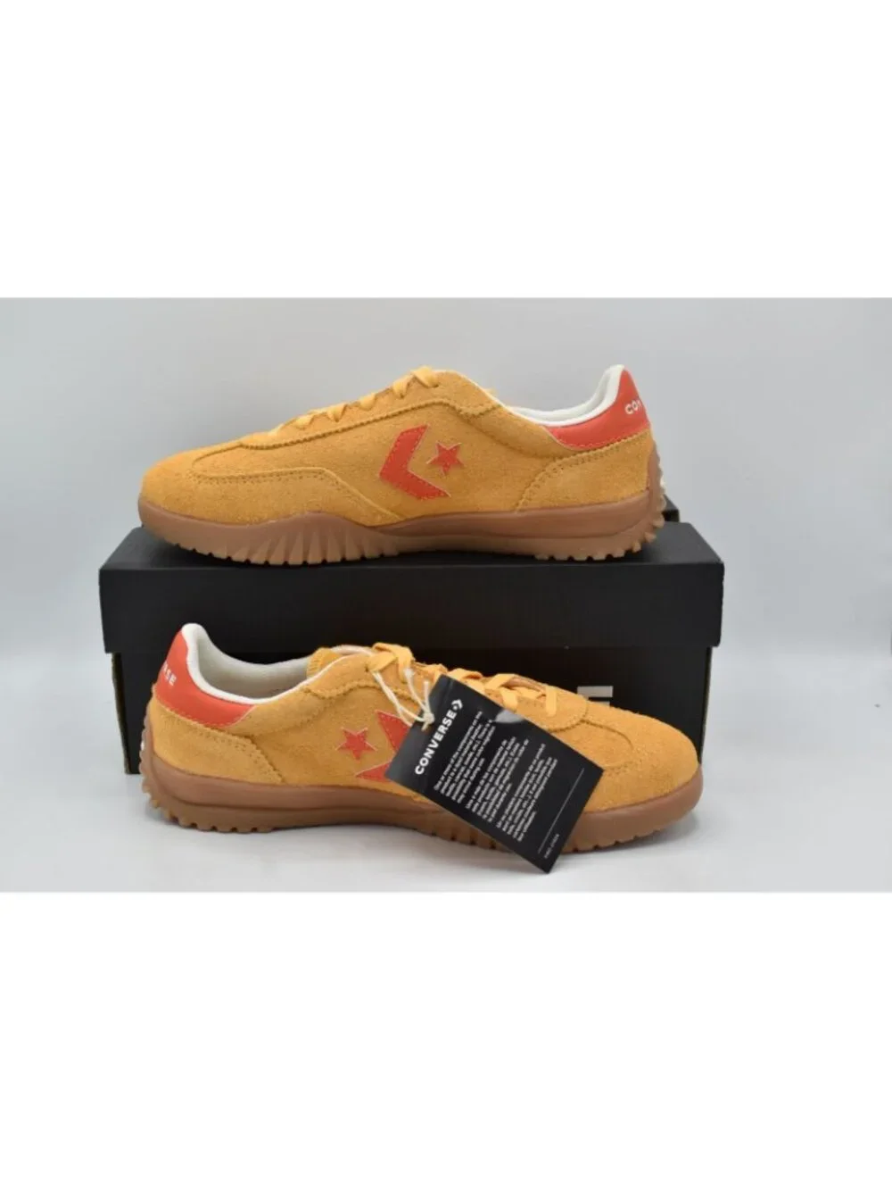 Converse Womens Size 7.5 Run Star Trainer‎ Orange Red Sneakers Shoes